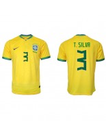 Brasilia Thiago Silva #3 Kotipaita MM-kisat 2022 Lyhythihainen